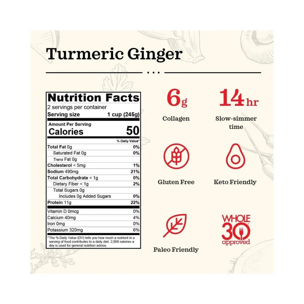 Kettle & Fire Turmeric Ginger Chicken Bone Broth