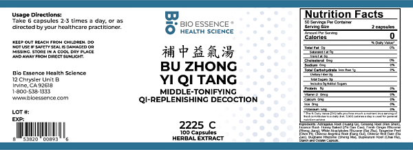 Bu Zhong Yi Qi Tang Capsules