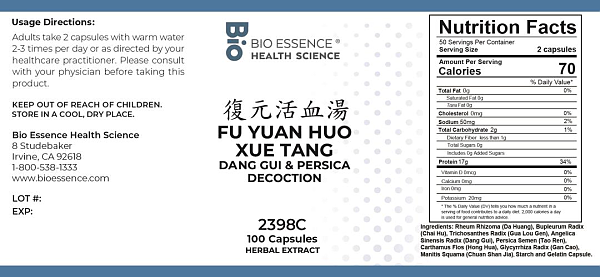 Fu Yuan Huo Xue Tang Capsules