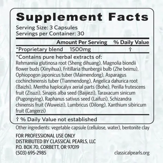 Classical Pearls Wind Pearls - 90 Capsules