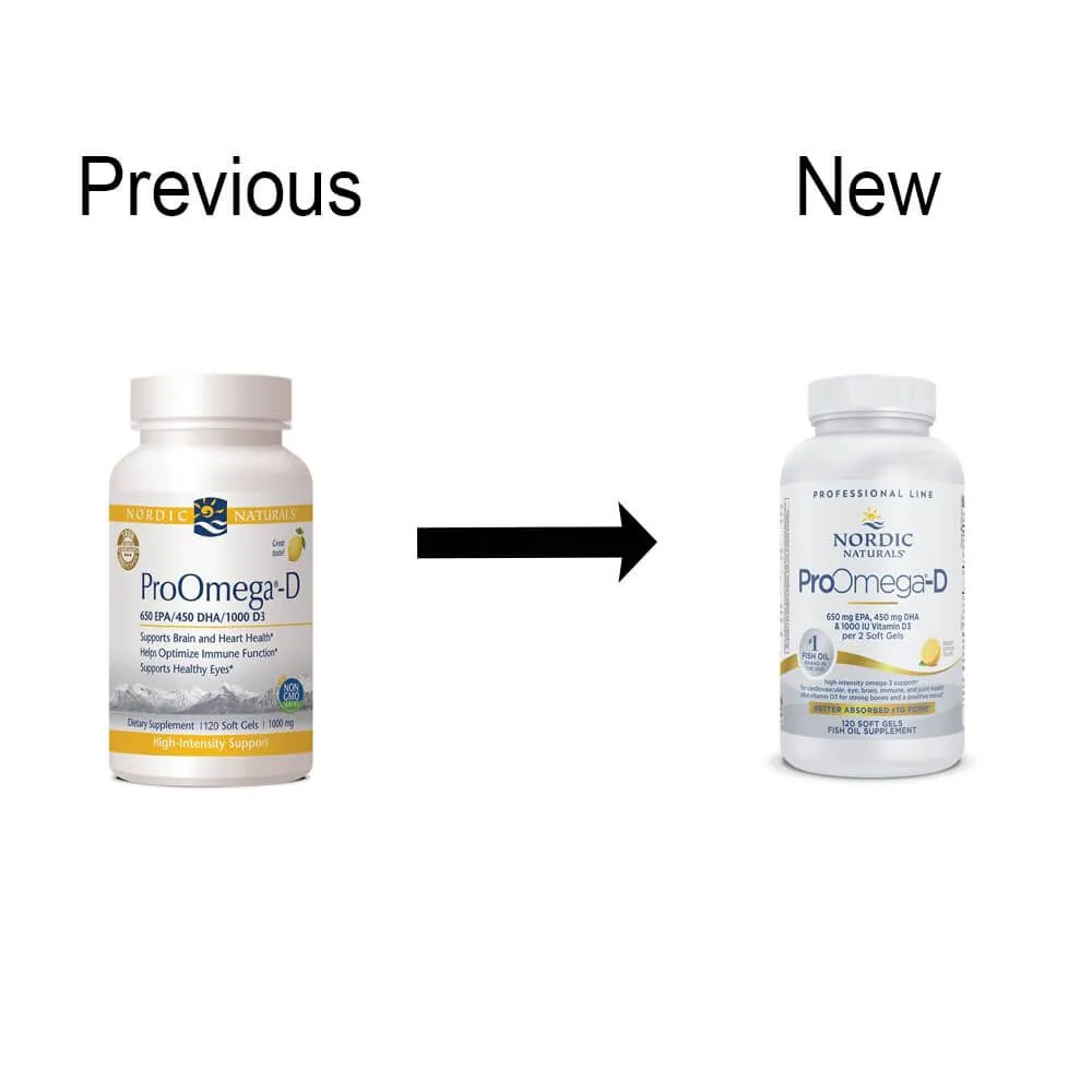 Nordic Naturals Pro Omega®-D Lemon Gels