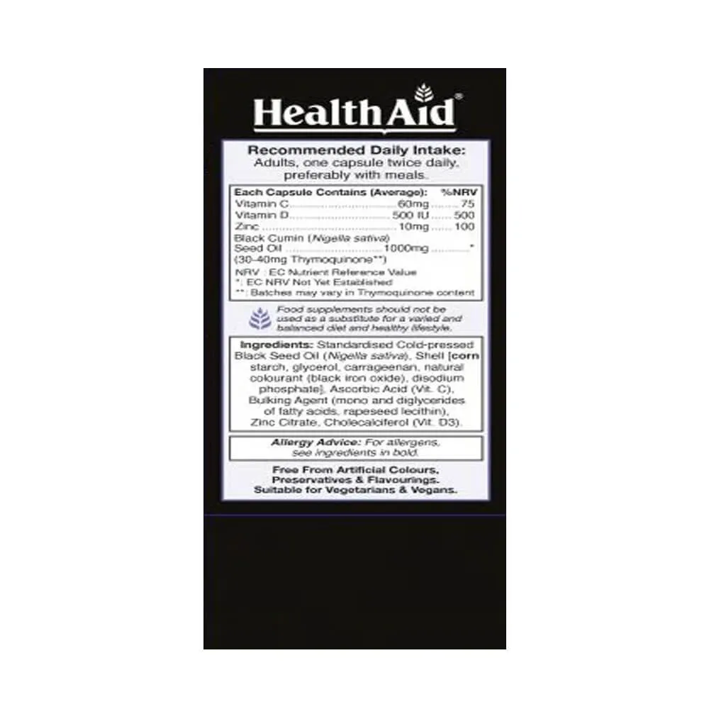 HealthAid Black Seed Oil Capsules
