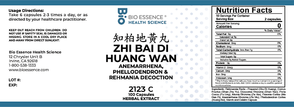 Zhi Bai Di Huang Wan Capsules
