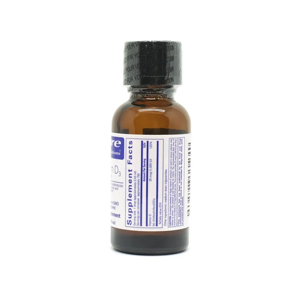 Pure Encapsulations Vitamin D3 Liquid