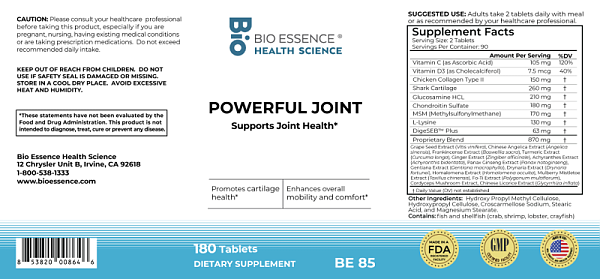 Powerful Joints, 180 tabs