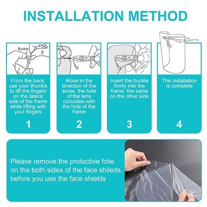 Face Shield with Acrylic Glasses