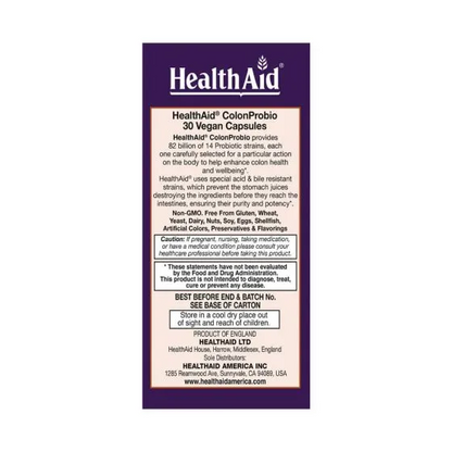 HealthAid Colon Probio 82 billion CFU Capsules