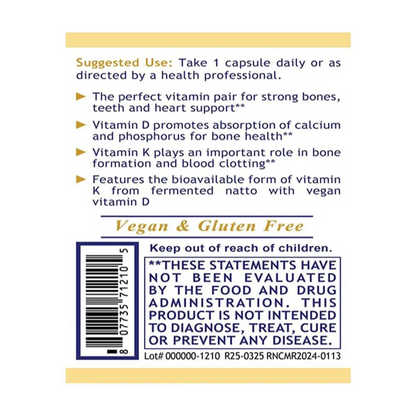 Premier Research Labs Vegan D3 + K2