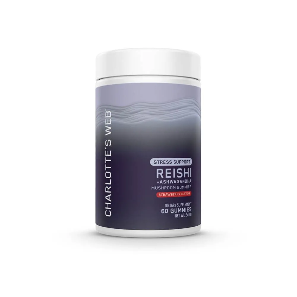 Charlotte's Web™ Reishi + Ashwagandha Stress Support Mushroom Gummies