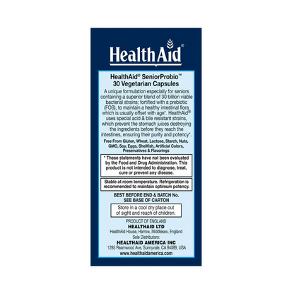 HealthAid Senior Probio 30 Billion CFU Capsules