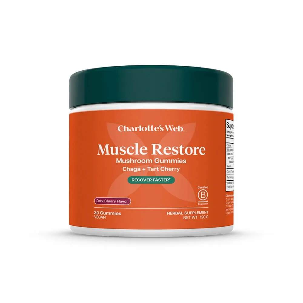 Charlotte's Web™ Chaga Muscle Restore Mushroom Gummies