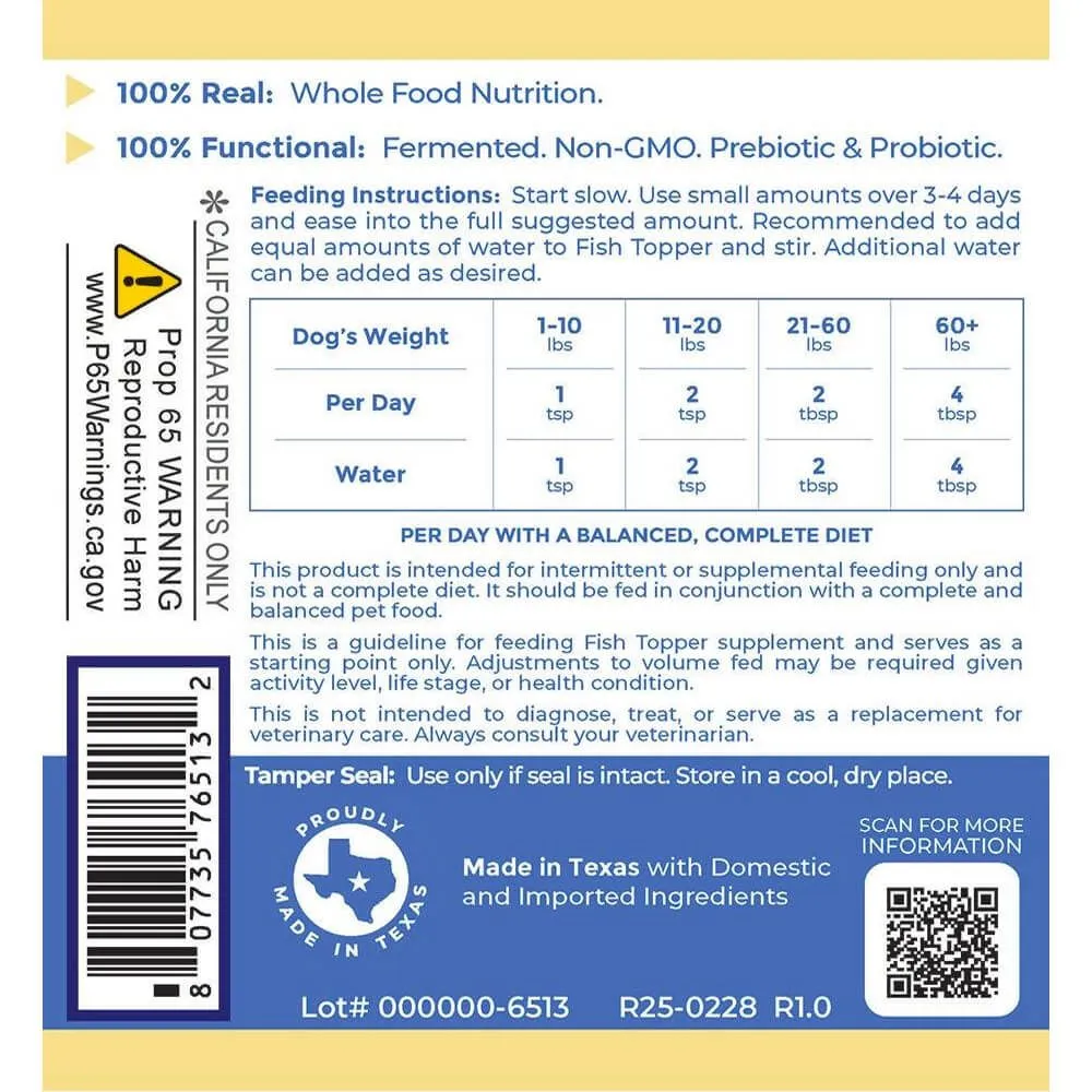 Premier Research Labs Fish Topper For Dogs