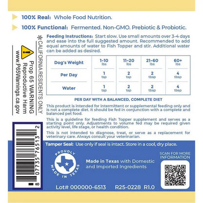 Premier Research Labs Fish Topper For Dogs