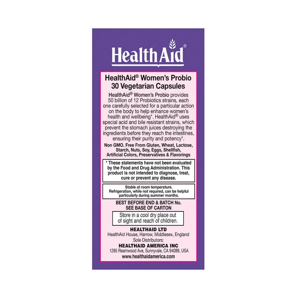 HealthAid Women's Probio 50 Billion CFU Capsules