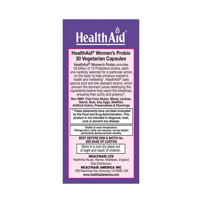 HealthAid Women's Probio 50 Billion CFU Capsules