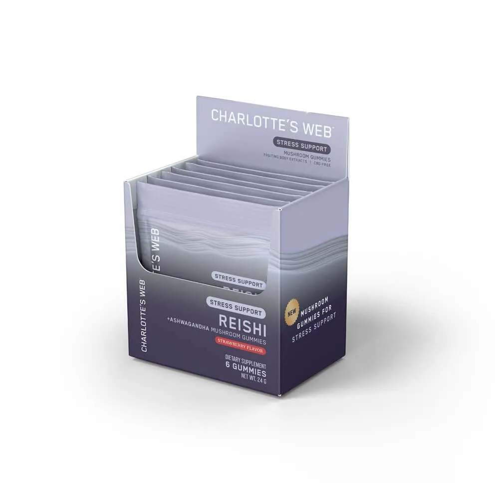Charlotte's Web™ Reishi + Ashwagandha Stress Support Mushroom Gummies