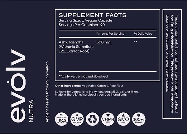 Ashwagandha, 90 Caps - Image 3