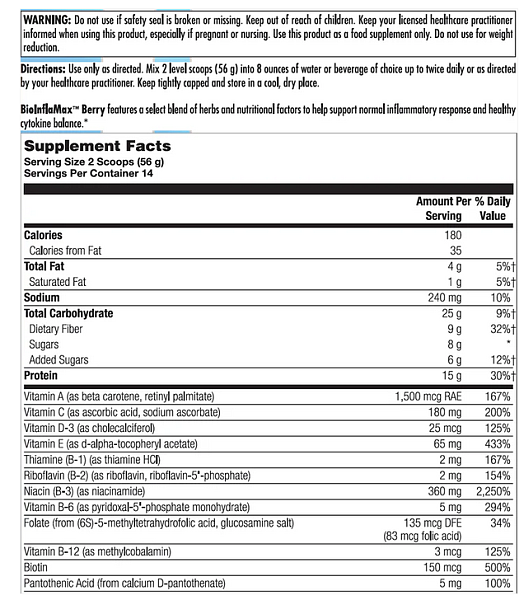 BioInflaMax Powder (Berry), 784g - Image 2