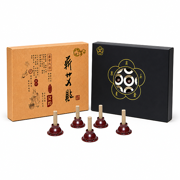Premium 3-Year Aged Qi Ai Stick-on Moxa, 60ct