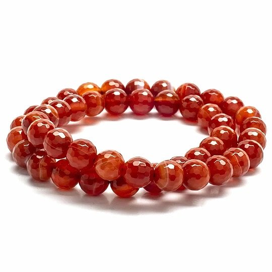 Carnelian Double Wrap Gemstone Bracelet