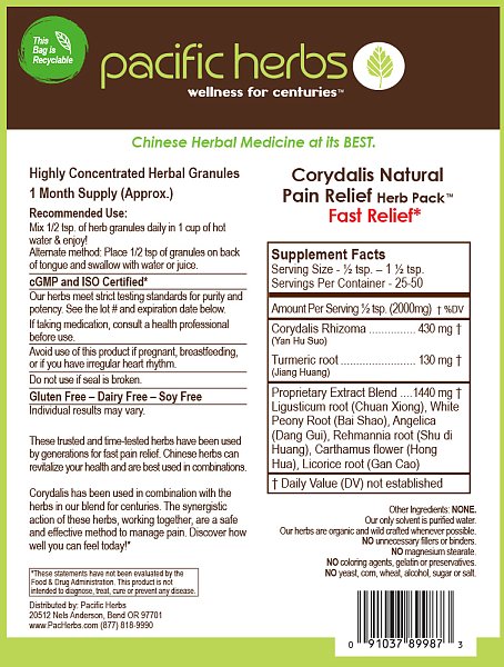 Corydalis Pain Relief Herb Pack, 100g - Image 2