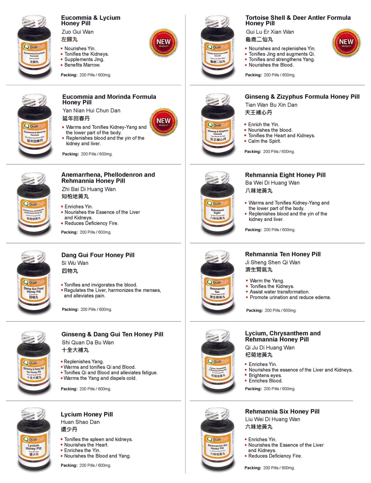 Huan Shao Wan Honey Pills