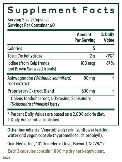 Thyroid Support Phyto-caps, 120ct - Image 2