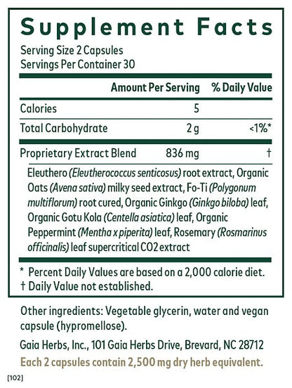 Cognitive Formula Phytocaps, 60ct - Image 2