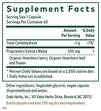 Hawthorn Phytocaps, 60ct - Image 2