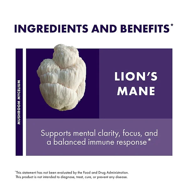 Lion's Mane Mushrooms Gummies, 90ct - Image 3