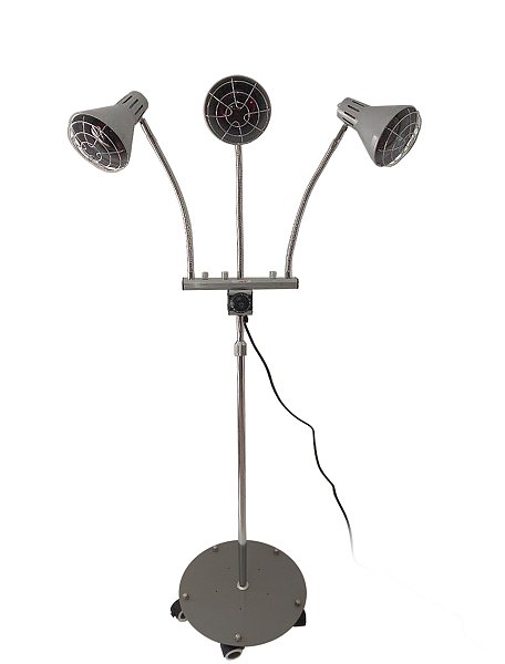 IRed Max Triple Head Red-Infrared Heat Lamp with 250w Bulbs