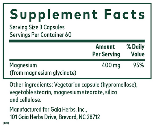 Magnesium Glycinate - 400 mg, 180ct - Image 2