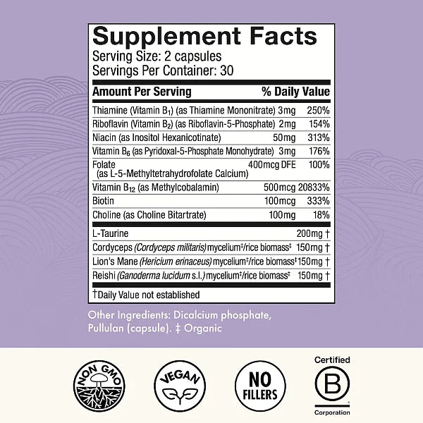 MycoBenefits Focus Capsules, 60ct - Image 2
