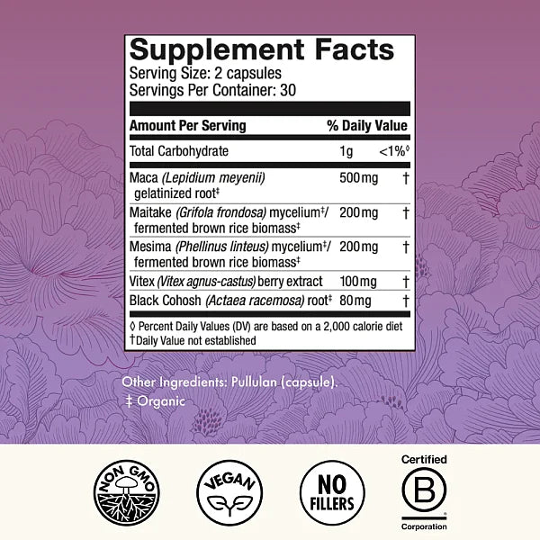 MycoBenefits Peri Meno Caps, 60ct - Image 2