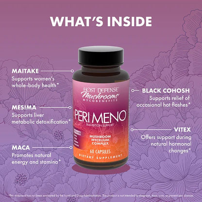 MycoBenefits Peri Meno Caps, 60ct - Image 3