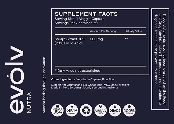Pure Shilajit, 60 Caps - Image 2