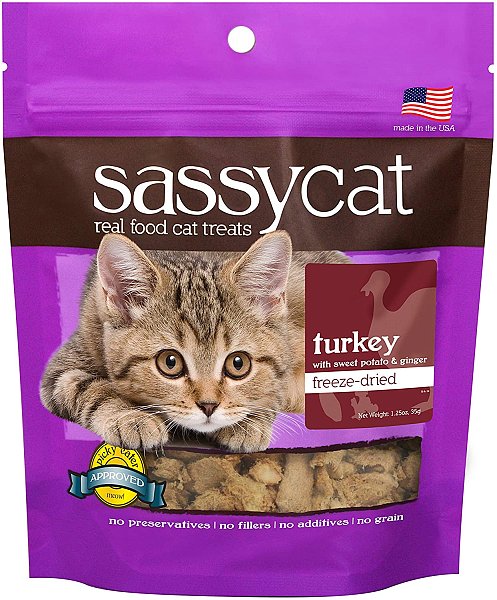 Sassy Cat Treats - Turkey, Sweet Potato & Ginger