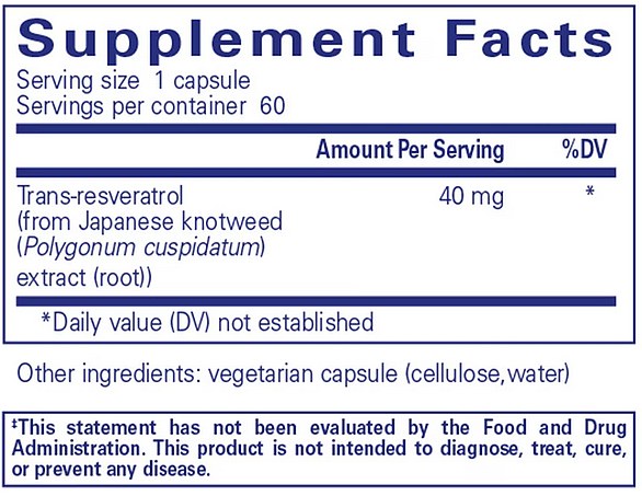 Resveratrol, 60 Caps - Image 2