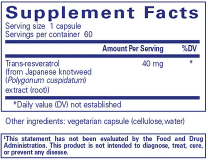 Resveratrol, 60 Caps - Image 2