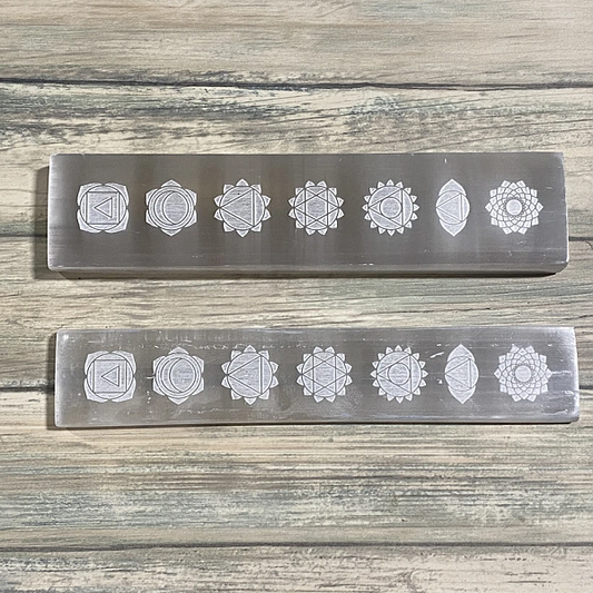 Selenite Charging Platform, Chakras - Medium