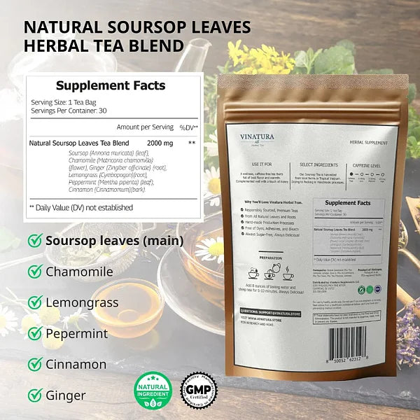 Soursop Leaves Tea, 60g - Image 2