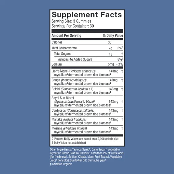 Stamets 7 Immune Mushrooms Gummies, 90ct - Image 2
