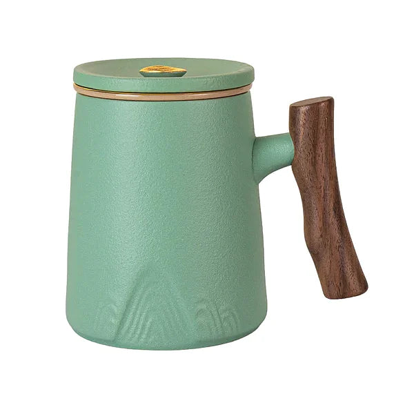 Tea Mug w/Infuser, Green - 12oz