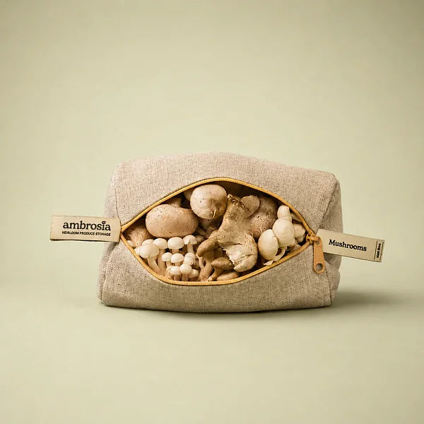 Linen Storage Bag for Mushrooms