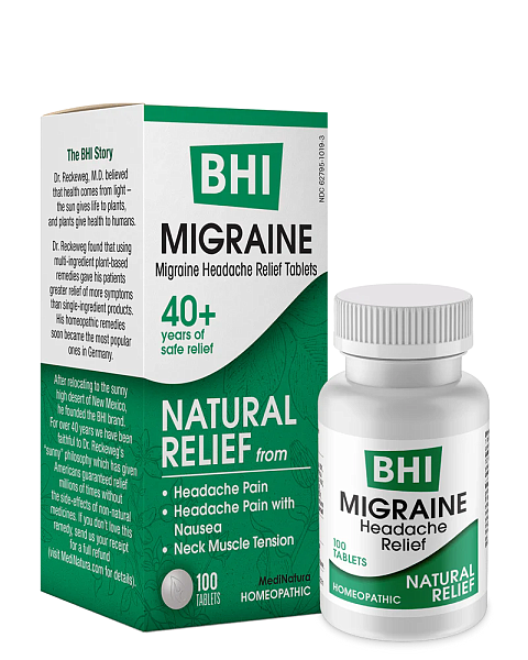 BHI Migraine Tablets, 100ct
