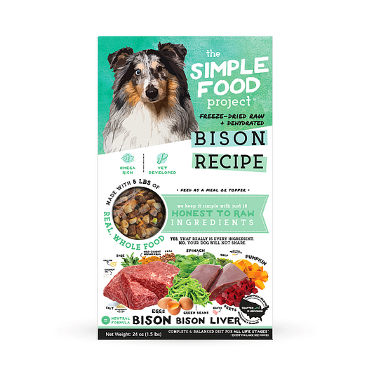 Dog - Bison Recipe, 24oz (1.5lb)