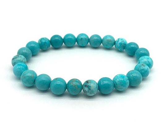 Blue Howlite 8mm Elastic Band Bracelet