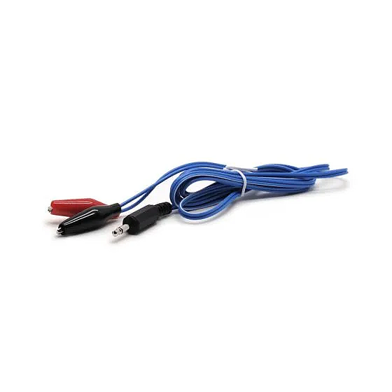Alligator Clip Wires, 3.5mm - Blue
