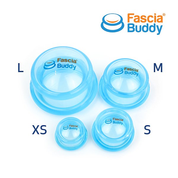 Fascia Buddy Silicone Cup Lite Set, 4ct