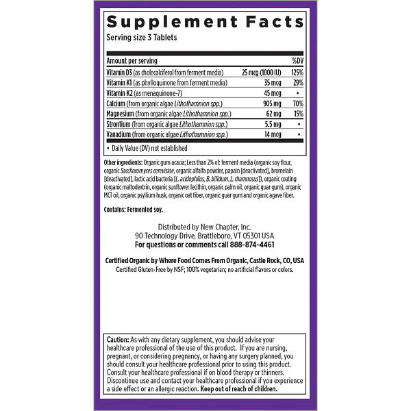 Bone Strength Take Care Slim Tabs, 120 Tablets - Image 2